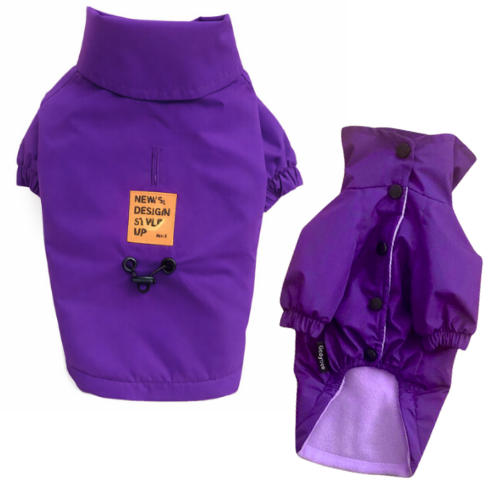 SMILE - MOR WATERPROOF Su Geçirmez Yağmurluk ( Polar Astarlı )