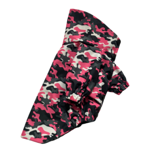 PINK CAMOUFLAGE- WATERPROOF Su Geçirmez Yağmurluk ( Penye Astarlı )