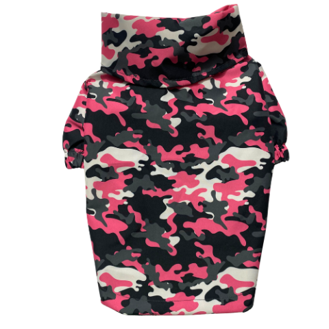 PINK CAMOUFLAGE- WATERPROOF Su Geçirmez Yağmurluk ( Penye Astarlı )