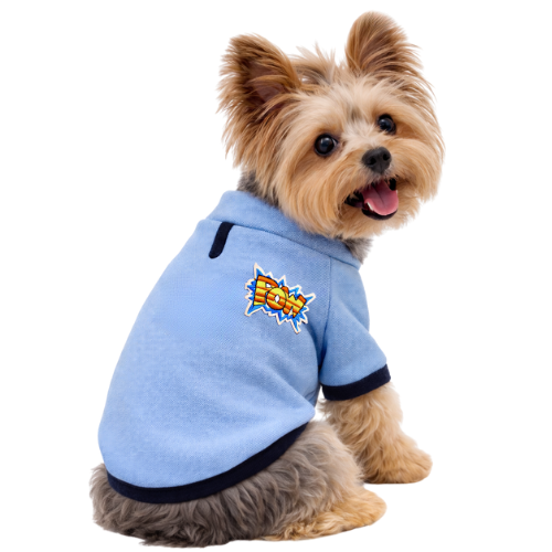 POW  - SÜT MAVİ KOLLU TİŞÖRT