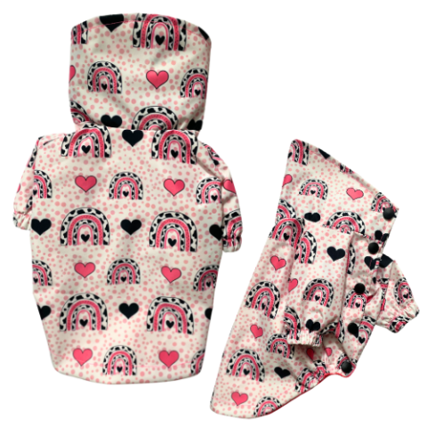 PINK COW- WATERPROOF Su Geçirmez Yağmurluk ( Penye Astarlı )