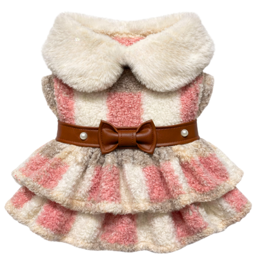 PARİS   -  PUDRA EKOSE  CEKET ELBİSE