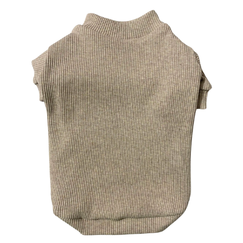 BEIGE - KAŞKORSE KOLLU TİŞÖRT