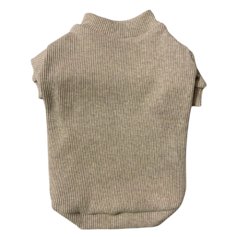 BEIGE - KAŞKORSE KOLLU TİŞÖRT