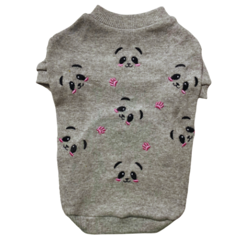 PINK PANDA - GRİ KAŞKORSE BASIC SWEATSHIRT