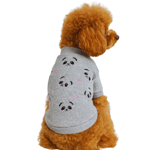 PINK PANDA - GRİ KAŞKORSE BASIC SWEATSHIRT