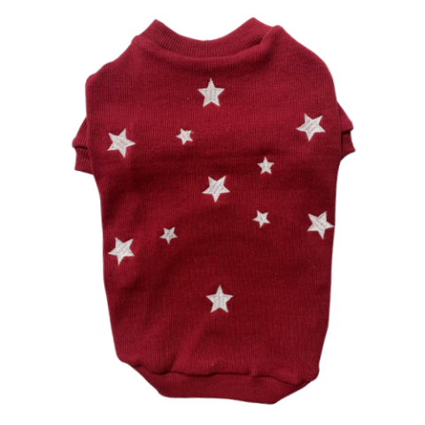 STARS - BORDO KAŞKORSE BASIC SWEATSHIRT