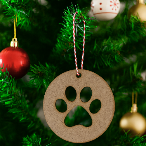 NOEL AĞAÇ SÜSÜ -  PAW ( 6'LI PAKET )