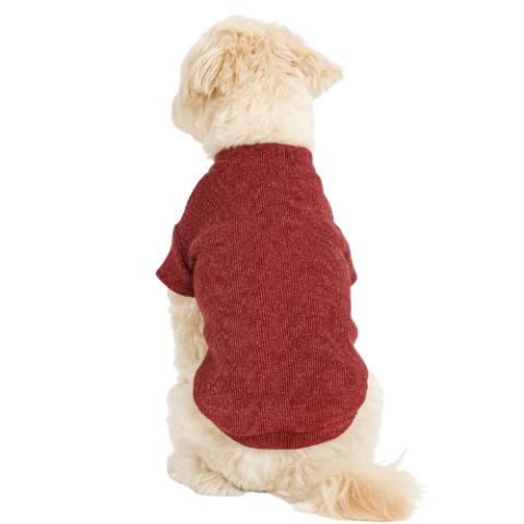 BORDO KIRÇILLI - KAŞKORSE KOLLU TİŞÖRT