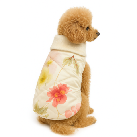 PINK FLOWERS   -  KAPİTONE YELEK