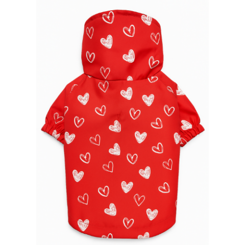 MY LOVE RED- WATERPROOF Su Geçirmez Yağmurluk ( File Astarlı )