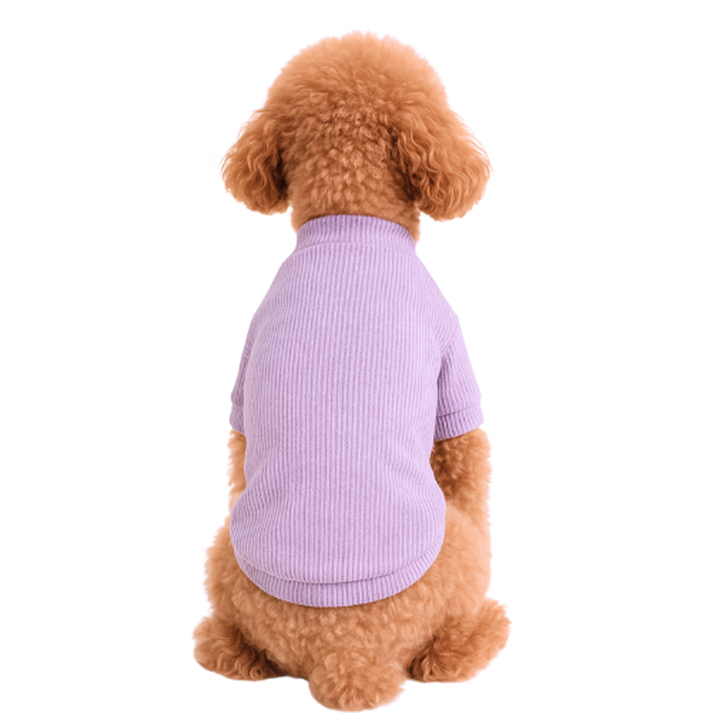 LİLA  KIRÇILLI - KAŞKORSE KOLLU TİŞÖRT