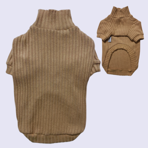 BEJ-BALIKÇI YAKA YUMOŞ SWEAT
