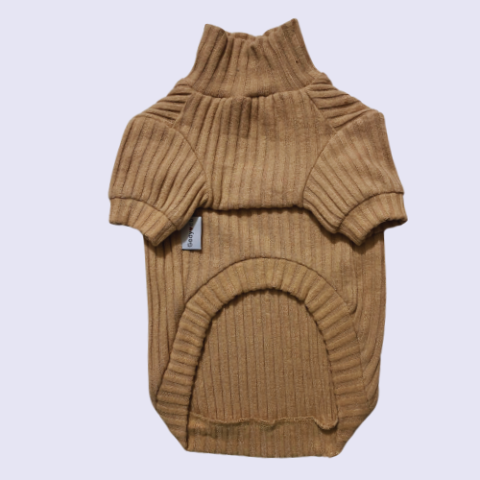 BEJ-BALIKÇI YAKA YUMOŞ SWEAT