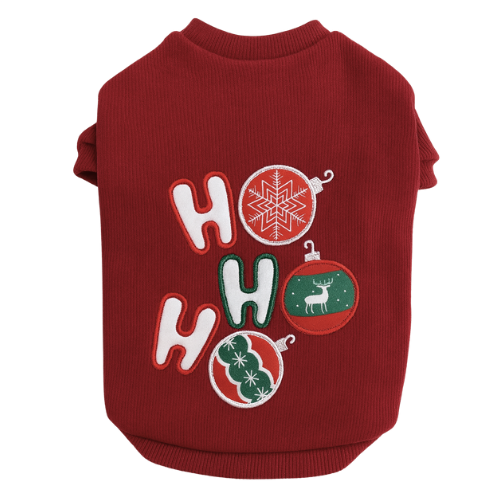 HO HO HO  - BORDO KAŞKORSE KOLLU TİŞÖRT