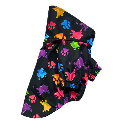 COLORFUL PAWS - WATERPROOF Su Geçirmez Yağmurluk ( Polar Astarlı )