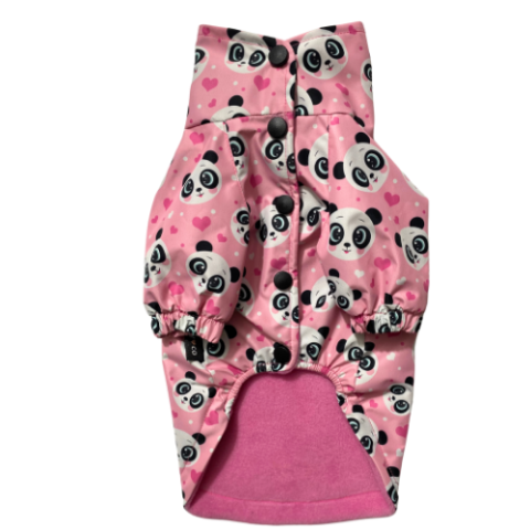 PINK PANDA- WATERPROOF Su Geçirmez Yağmurluk ( Polar Astarlı )