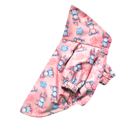 PINK UNICORN- WATERPROOF Su Geçirmez Yağmurluk ( Penye Astarlı )