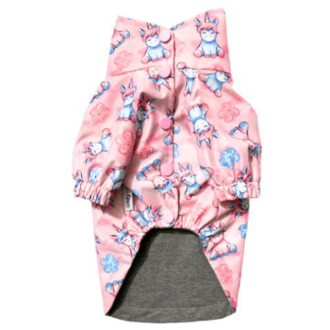PINK UNICORN- WATERPROOF Su Geçirmez Yağmurluk ( Penye Astarlı )