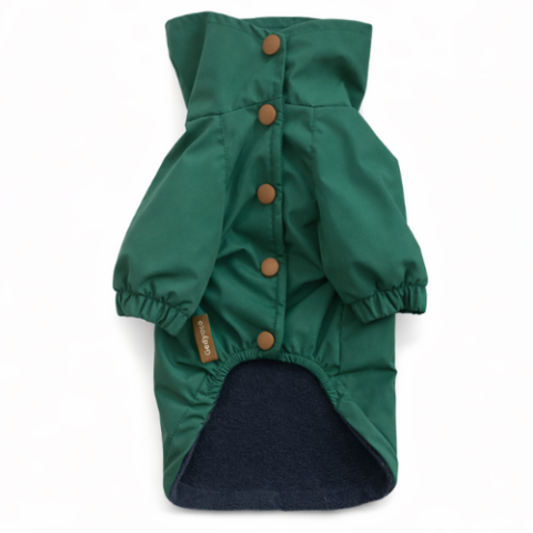 ADAMS - ZÜMRÜT YEŞİL WATERPROOF Su Geçirmez Yağmurluk ( Polar Astarlı )